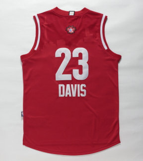 Maillot De Basket All Star 2016 NBA Western Anthony Davis 23 Rouge